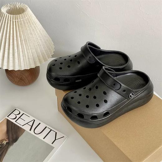 女士洞洞鞋EVA夏季增高厚底外穿防滑包头拖鞋【WG25261】 商品图0