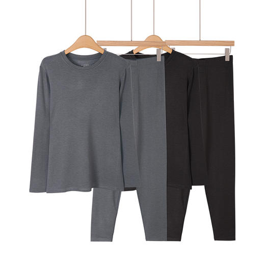 美奈川 抗菌防螨蓄热暖绒男套装（310G )BN-M08069 商品图4