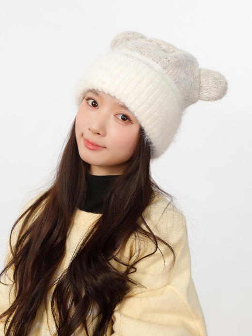 混色翻边针织帽-女款针织帽-纪念日百货门店同款165643848 商品图3