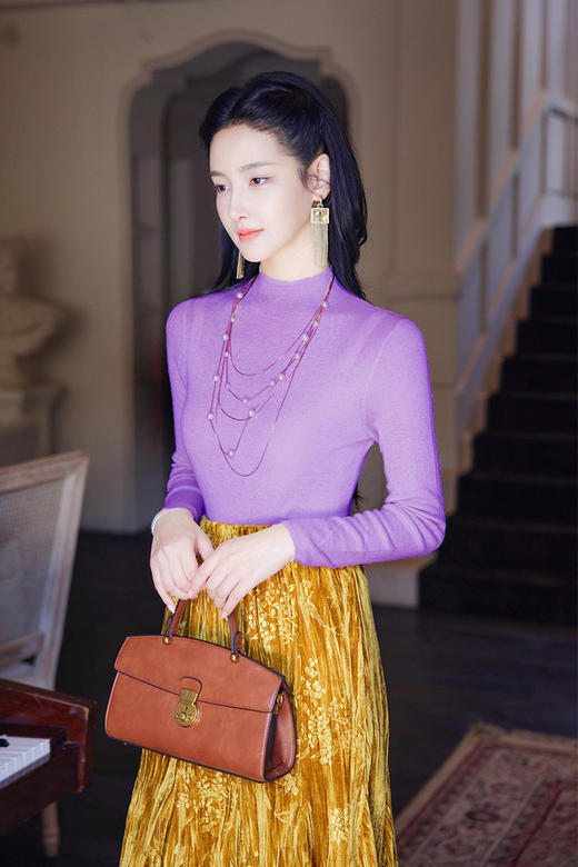 逸红颜 #明月优选#『全能羊毛打底王』[299/1件,499/2件]  100%高支澳洲棉羊毛,可机洗,细腻亲肤,秋冬全能打底衫明媚毛衣 商品图14