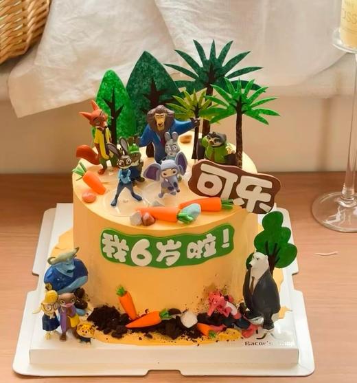 【臻品系列】---【一起疯狂动物城吧】-动画电影儿童蛋糕 商品图0