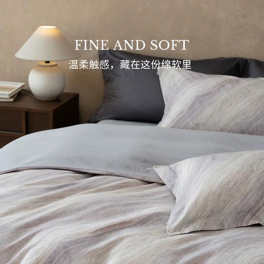 【全棉磨毛-烟云】舒雅生活雅系列全棉磨毛印花四件套-烟云   面料：100%棉 微磨毛工艺，绒感不重，触感亲肤细腻 AB 面设计，A 版独家花型  11010211/11010212 商品图1