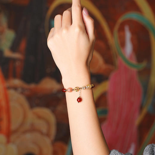 【祈愿吉品】马年三合生肖红玛瑙手链 商品图2
