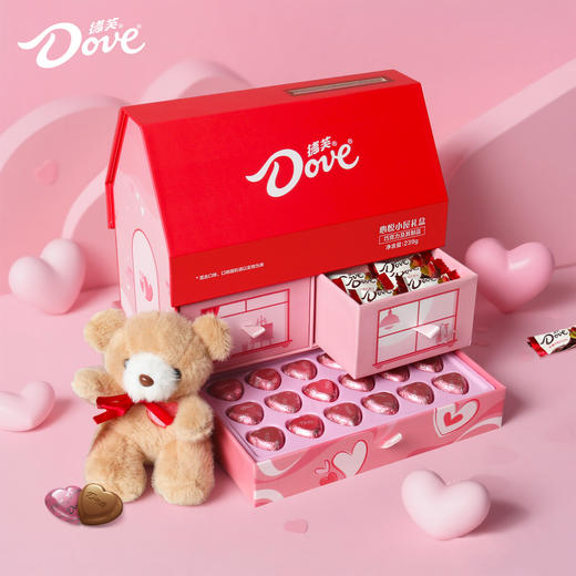 【德芙喜糖婚糖巧克力礼盒装】新年情人节礼物糖果休闲零食小吃大礼包 商品图0