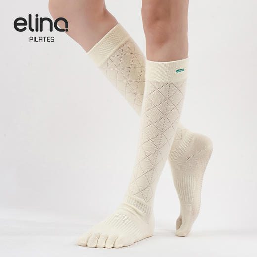 一恋普拉提2026新款长简镂空满趾瑜伽袜EYG24018 商品图2