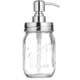 Bonris 475毫升不锈钢泵头 按压式洗手液玻璃分装瓶