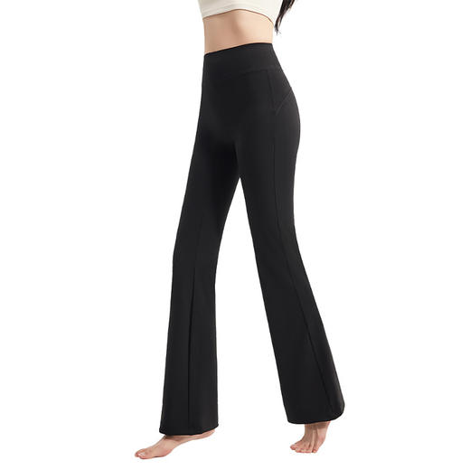 「自」全新升级【铂金会员128/天猫169/差价41】(13738)洛诗琳高腰收腹提臀微喇鲨鱼裤2025秋冬修身外穿磨毛芭比裤 商品图4