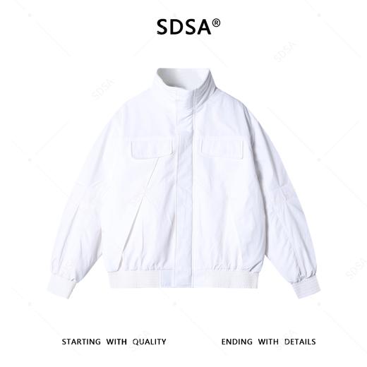 1589SDSA男士秋冬新款痞帅男装设计感工装立领羽绒服纯色百搭时尚外套 商品图1