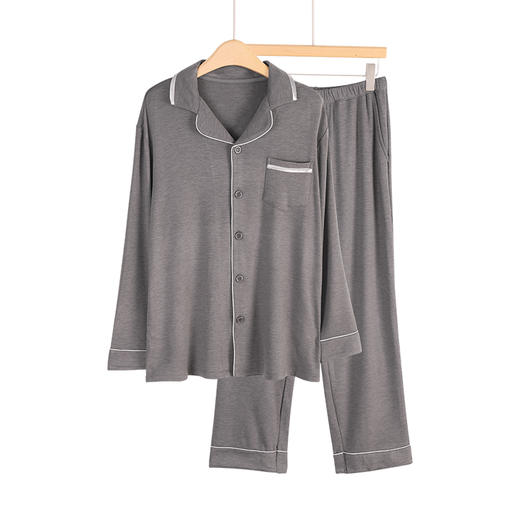 美奈川 极舒暖双面绒 男套装 JJ28181 商品图3