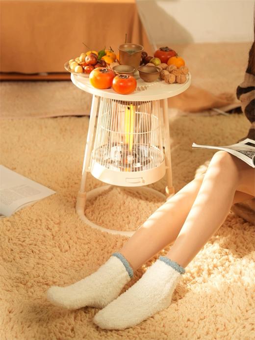 【围炉煮茶取暖器】卡蛙红外围炉取暖器 KW-CHO8N11 360度环绕速暖围炉 防烫材质 可拆卸桌板 2档控温 倾倒断电 降噪无风感 提手防烫材质 商品图13