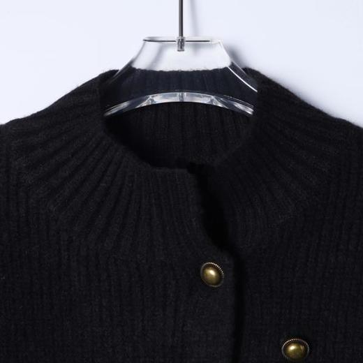 48868SDSA男士秋冬新款痞帅男装韩版简约纽扣立领毛衣百搭慵懒风针织衫 商品图2