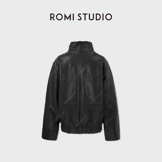 ROMI STUDIO土耳其进口羊皮革植鞣摩登复古立领皮衣 RWCWWG5700 商品图1