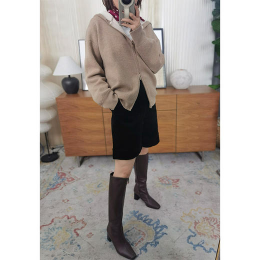 骑士风度 法式经典 灯芯绒短裤 100% 棉 黄金腿长显瘦 商品图2