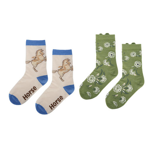 大英博物馆 新年系列希腊奔马 工艺美术系列德摩根 提花中筒袜 商品图4