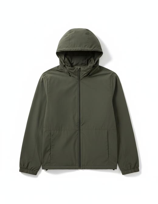 佐丹奴男装BM纯色梭织可藏帽网里风衣外套13074827 商品图0