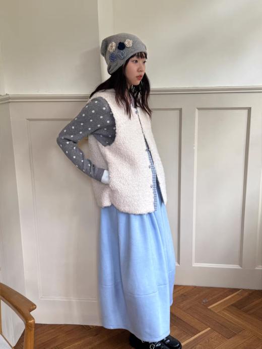 nothe Case布然/NC253213/「奶白格林」拼接保暖两面穿马甲 商品图3