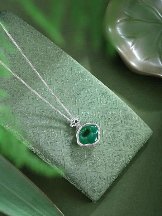 子佩集【福华如意】银S925套链【TL016432】绿玉髓02511 商品图10