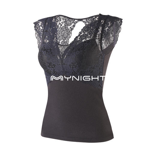 美奈川 蕾丝桑蚕丝带杯 保暖美背 DD5654 商品图1