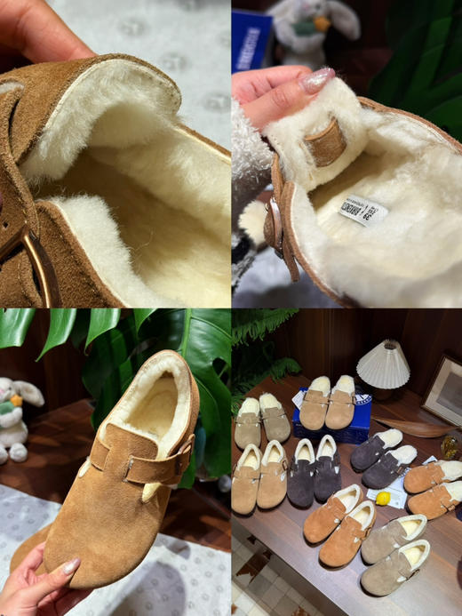 独家全新升级勃肯鞋 𝐋𝐨𝐧𝐝𝐨𝐧 𝐬𝐡𝐞𝐚𝐫𝐥𝐢𝐧𝐠 羊毛系列半包+全包！正码 商品图4