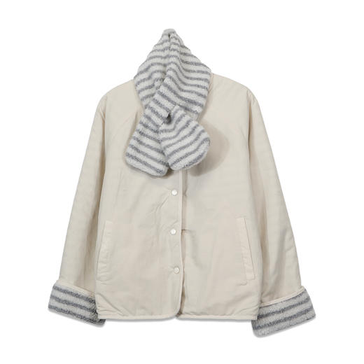 百搭舒适拼接双面穿羊羔毛外外套-纪念日百货门店同款167294899 商品图4