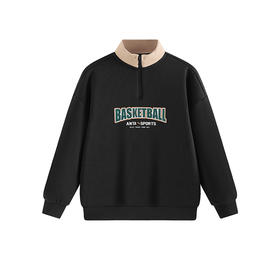 超级安踏儿童加绒卫衣秋冬保暖套头衫男大童运动长袖352541719U