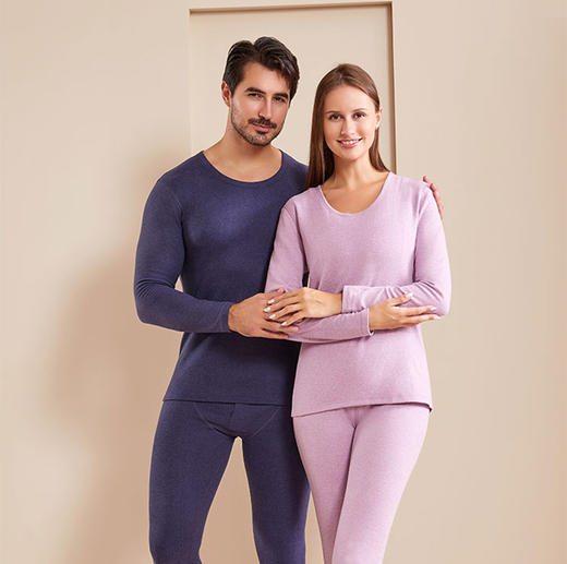 具体体重参考尺码表【秋冬款情侣兔毛蚕丝混纺保暖套装】7A天然兔毛+细腻蚕丝混纺  含腈纶发热纤维  养肤润肤 贴合身形 穿上一整个冬天都暖暖的 商品图0