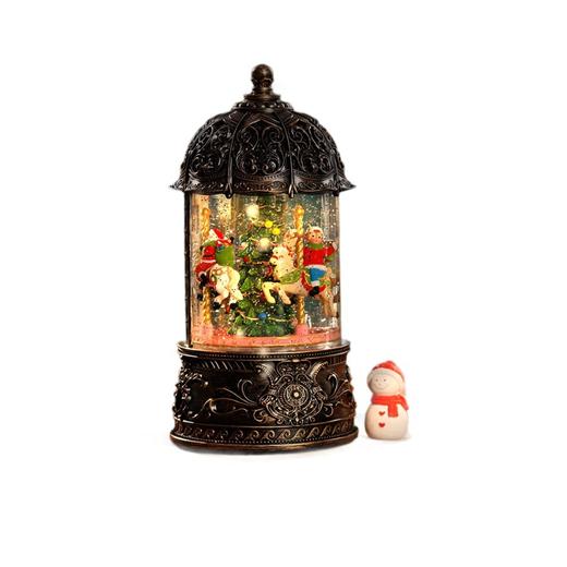 【圣诞主题】圣诞节旋转木马 老人树音乐盒 水晶球八音盒 飘雪儿童生日礼物复古水晶音乐盒 商品图4