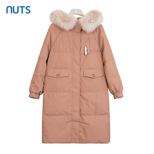 NUTS商场同款冬季保暖宽松休闲通勤日常中长款羽绒服女4490908A1 商品图2