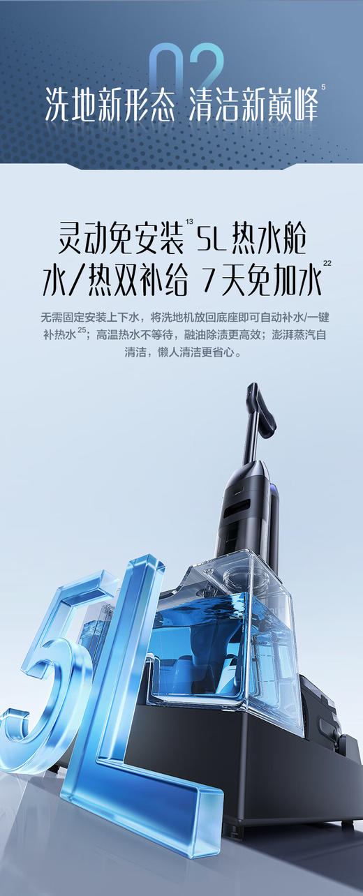 添可（TINECO）芙万Artist 60 Ultra【 磁敏动态速干 0水渍 90min长续航】洗地机扫拖一体机自动清洁 商品图7