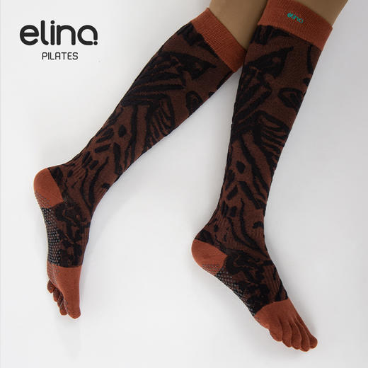 一恋普拉提2026新款浮雕高筒五指袜EYG24016 商品图8