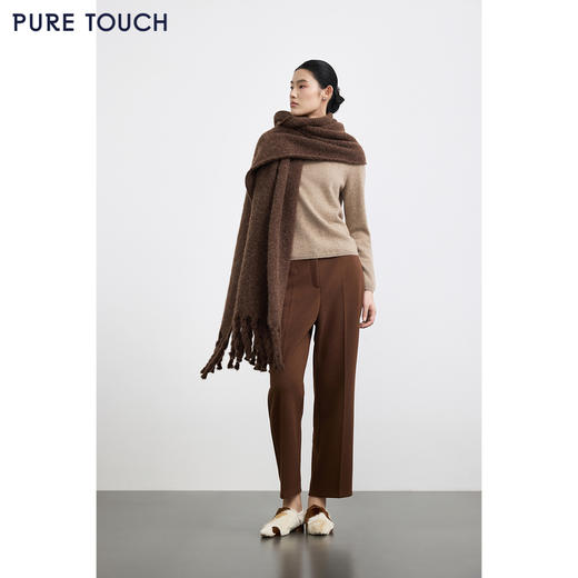 商场同款PURE TOUCH女装25秋冬新款羊驼毛混纺围巾227*52cm 商品图3