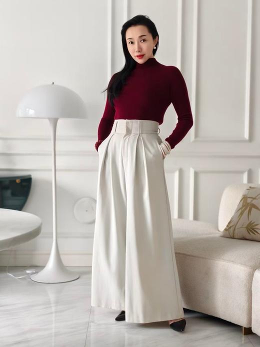 半高领羊绒衫-绛玉念 商品图8