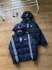 三条杠经典款连帽纯色男女羽绒服 商品缩略图3