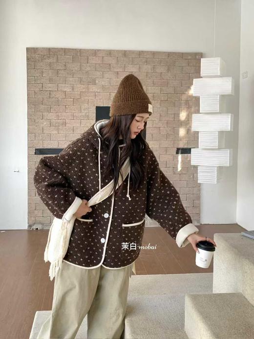 【GZ】无忧购 新款韩版爱心波点保暖羊羔毛棉衣外套255252#（截单后3-5天发货） 商品图8