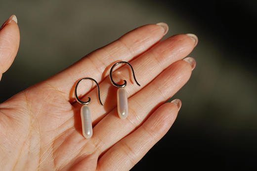 月历银｜珍珠耳勾 商品图4