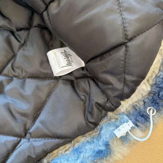 D120413新款2025复古撞色可拆卸毛领羊羔毛棉服外套 商品图5