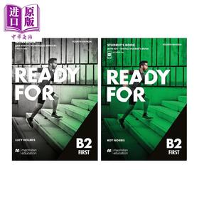 【中商原版】麦克米伦剑桥FCE考试备考学生用书+练习册套装第4版 含答案配电子书 Ready for B2 First Students Book Workbook