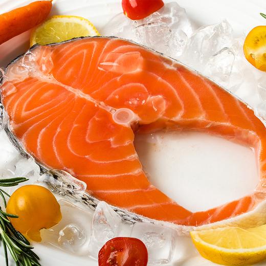 【新鲜原切】我爱渔 智利进口三文鱼圆切 300g/袋 原料速冻保证新鲜 商品图1