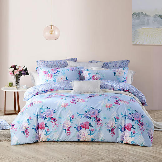 LOVO乐蜗-T-云端花间 床品四件套H 商品图0