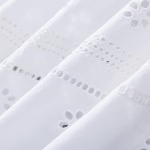 「高货wl」全新升级【铂金会员293/天猫389/差价96】(95125)洛诗琳浪漫蕾丝花边立领衬衫2025秋季设计感刺绣镂空上衣 商品图4