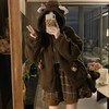 【GZ】无忧购可爱刺绣小熊耳朵羊羔毛夹棉外套女6636# 商品缩略图3