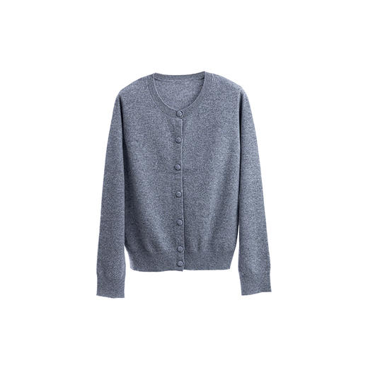 绽放871朵/新款纯山羊绒开衫宽松圆领羊绒开襟毛针织衫外搭羊毛衫 商品图4