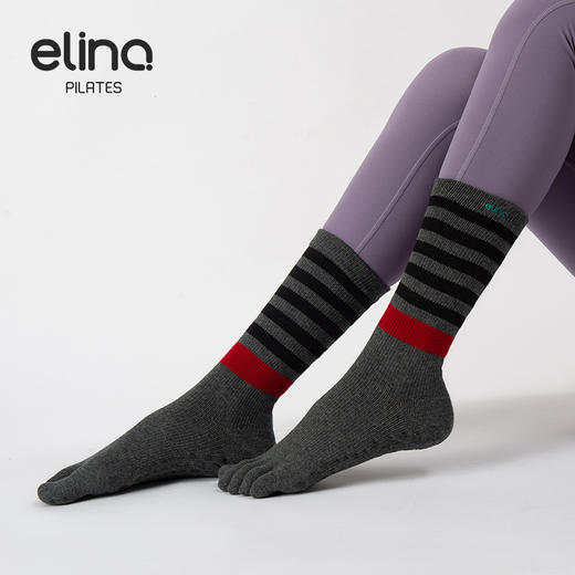 一恋普拉提2026新款条纹压力满趾袜EYG24013 商品图3