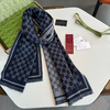 【双12特惠】【送礼盒礼袋】Gucci/古驰 25新款GG徽标老花双面围巾 双面羊毛 商品缩略图2