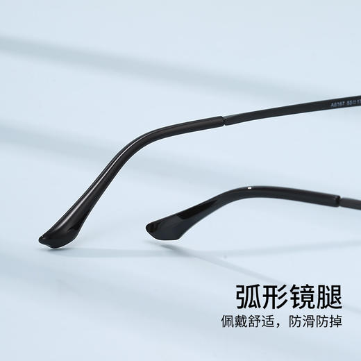 普莱斯光学镜框A6167 经典半框 半钛材质 舒适鼻托 稳固桩头 商务休闲 三色可选 商品图4