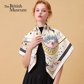 大英博物馆 欧洲文化艺术系列 日月星辰 重磅真丝丝巾
