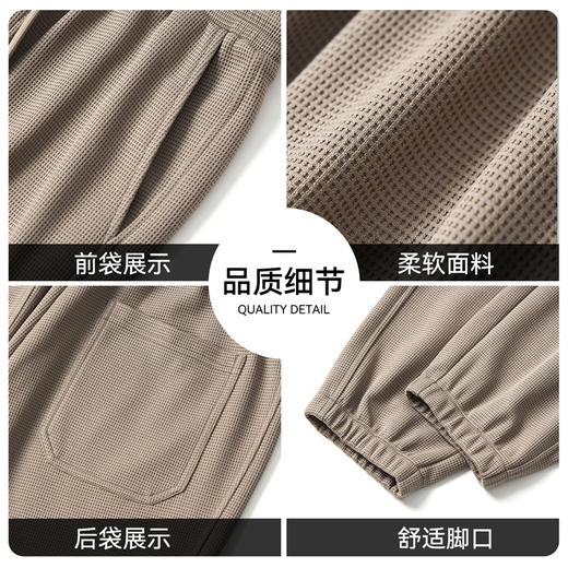 回力裤子男款秋季2025新款运动裤宽松休闲束脚裤卡其卫裤哈伦长裤 商品图2