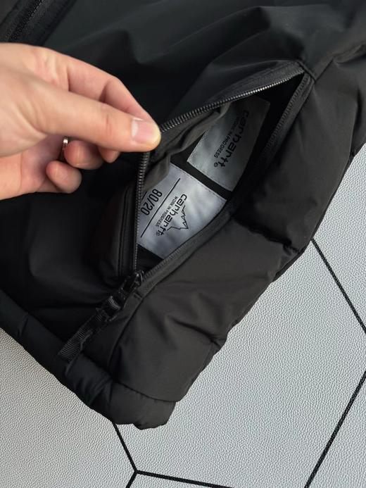 D120434美式复古Logo双面可穿立领羽绒保暖防寒夹克外套男女款 商品图11