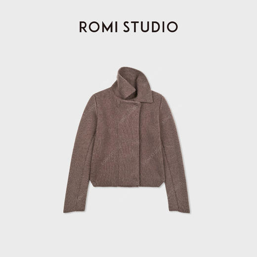 ROMI STUDIO“中古毛织”50美利奴羊毛毡双排扣立裁外套 RWCWWT7121 商品图1