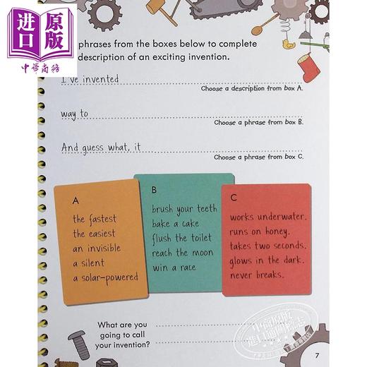 【中商原版】自己写 共5册 英文原版 儿童创造力启蒙激发系列 我的故事创作书 漫画故事 创意写作 Write Your Own Stories 商品图3